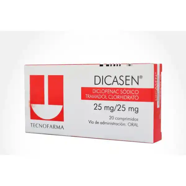 Dicasen (25/25 mg) 20 Comprimidos