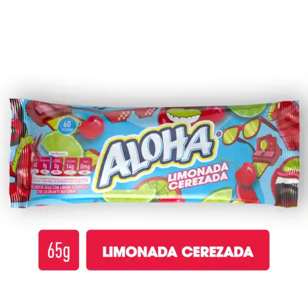 Aloha Paleta Helada de Sabor Limonada Cerezada