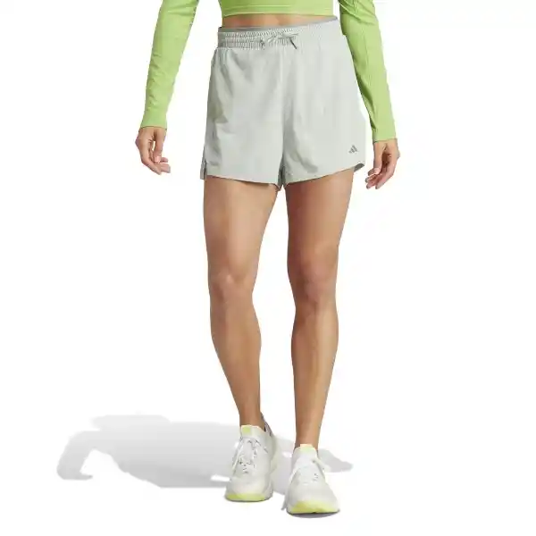 Adidas Short Hiit Hr 2N1 Para Mujer Gris Talla S