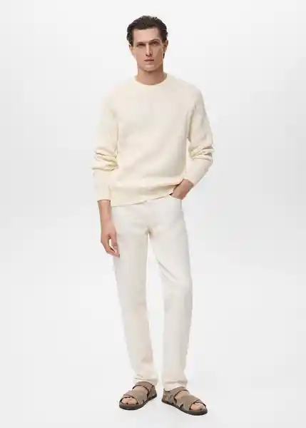 Jersey Mars Offwhite Talla M Hombre Mango