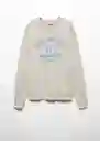 Buzo Sudadera Central Beige Talla 21 Teen Niños Mango