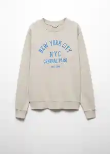 Buzo Sudadera Central Beige Talla 21 Teen Niños Mango