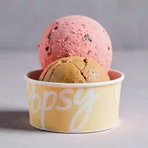 Vaso con 2 Bolas Gourmet