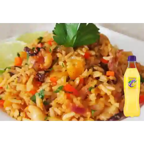 Combo Arroz a la Marinera pequeña + Quatro 350 ml