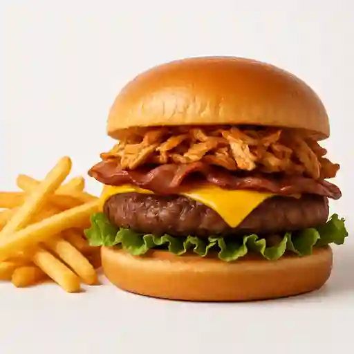 Burger Rock + Papitas