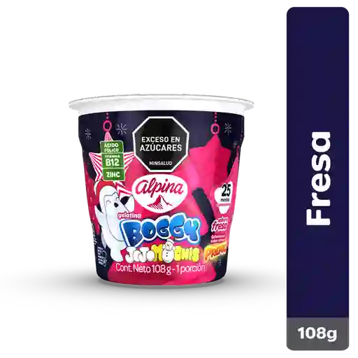 Alpina Gelatina Boggy Sabor Fresa