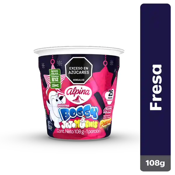 Alpina Gelatina Boggy Sabor Fresa