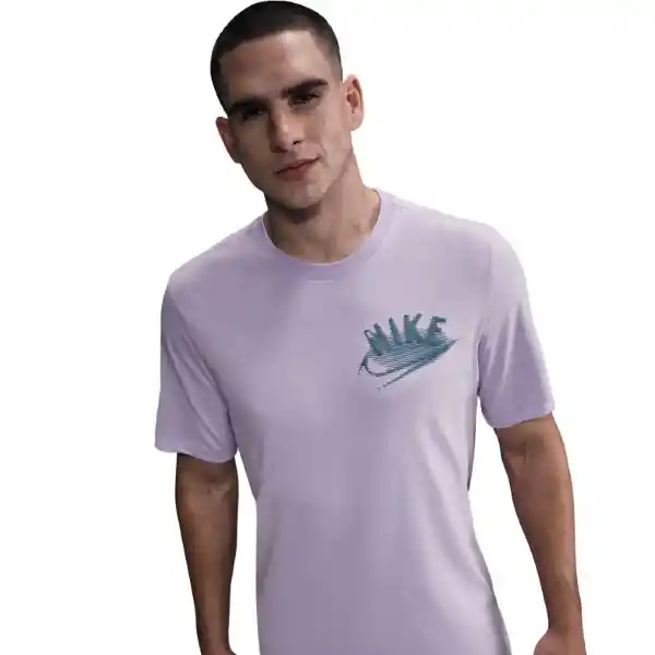 Nike Camiseta M Df Tee Brand Read Manga Corta Hombre Morado L