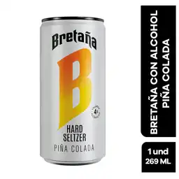 Bretaña con alcohol piña colada lata 269 ml