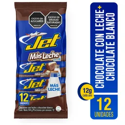 Jet Chocolatinas con Leche más Chocolate Blanco
