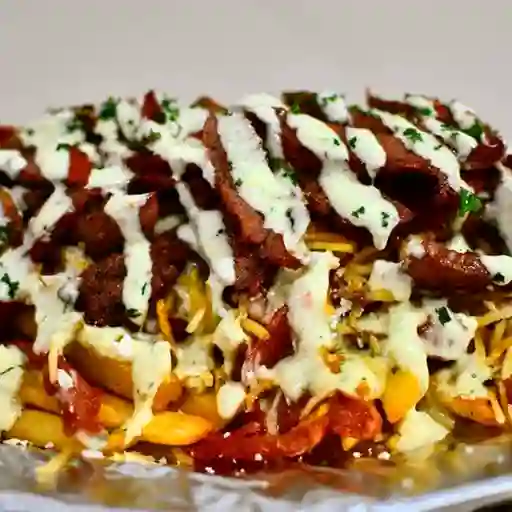 Salchipapa Carne