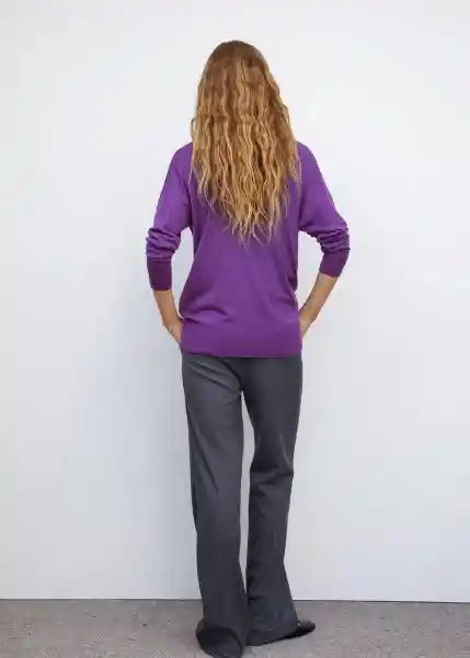 Jersey Lombia Morado Talla M Mujer Mango