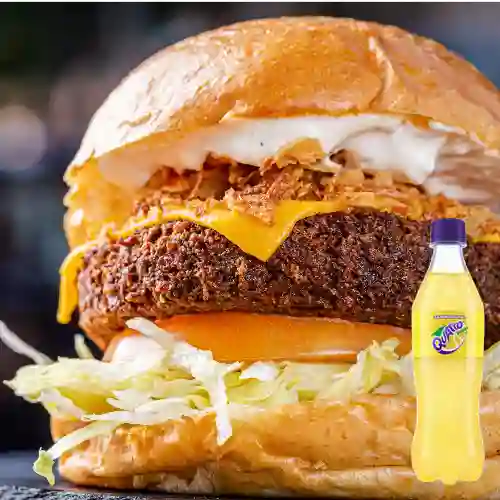 Combo Hamburguesa Falafel + Quatro 400 ml