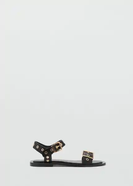 Sandalias Claudio Negro Talla 39 Mujer Mango