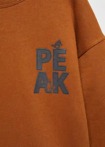 Sudadera Peak Ocre Talla 12 Niños Mango