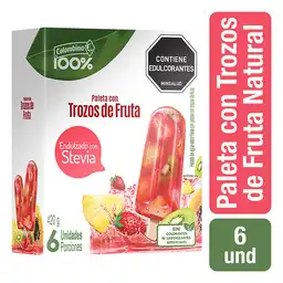 Colombina Paletas con Trozos de Fruta Natural