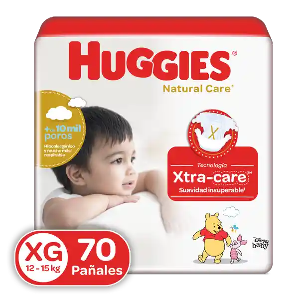 Huggies Pañal Natural Care Xtra-Care Etapa 4 