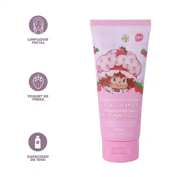 Limpiador Facial Yogur de Fresa Serie Rosita Fresita Miniso