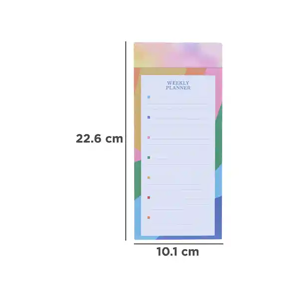 Bloc de Notas Serie Rainbow 50 Hojas Miniso