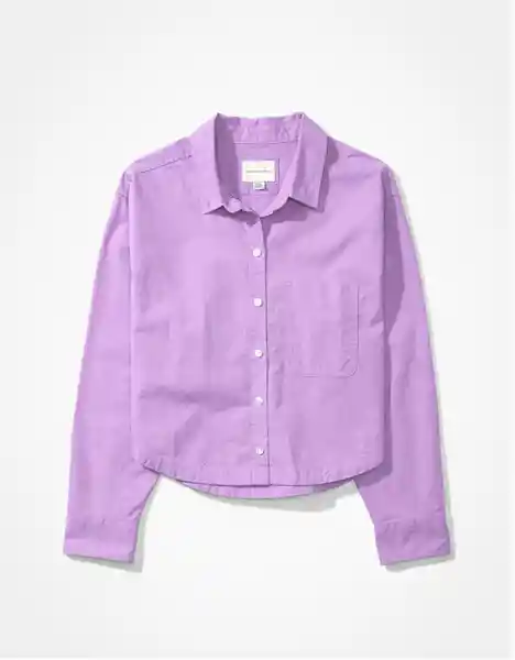 Camisa Mujer Morado Talla LARGE 400386060672 American Eagle