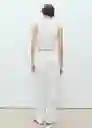 Chaleco Fado Blanco Talla XL Mujer Mango
