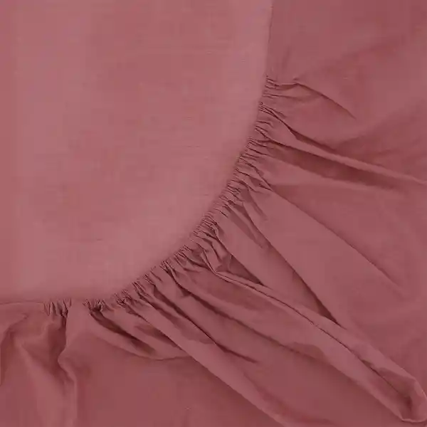 Casaideas Sábana Bajera 144 Hilos Rojo King XL Diseño 0111