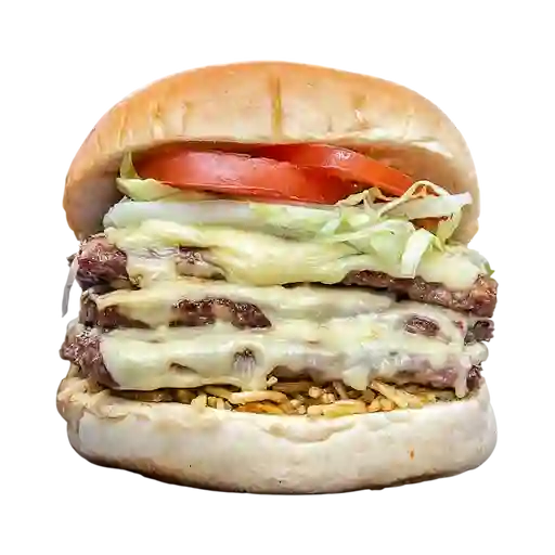 Combo hamburguesa triple carne
