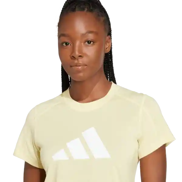 Adidas Camiseta Tr-Es Logo T Entrenamiento Mujer Amarillo S