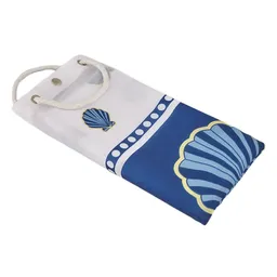 Gotta Cortina Poliéster Conchas Azul 200 x 180 cm