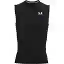 Under Armour Camiseta Heat Gear Compression Hombre Negro T. SM