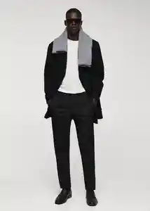 Pantalón Ares Negro Talla 44 Hombre Mango