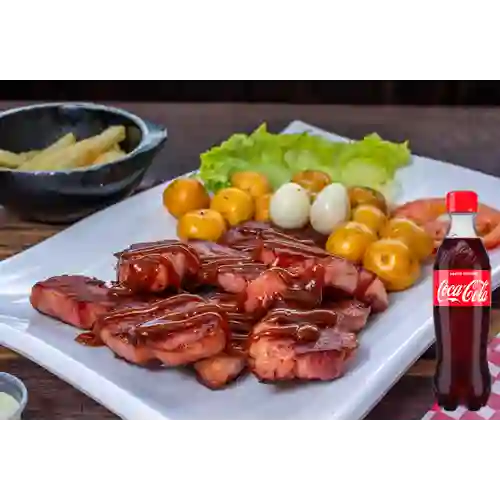 Combo Costillas de Cerdo +Cocacola Orig 450 ml