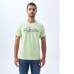 Camiseta Hombre Verde Talla M 842F012 Americanino