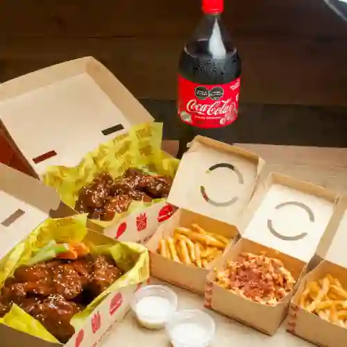 Alitas X24 +2Papas+1papascyt+gaseosa