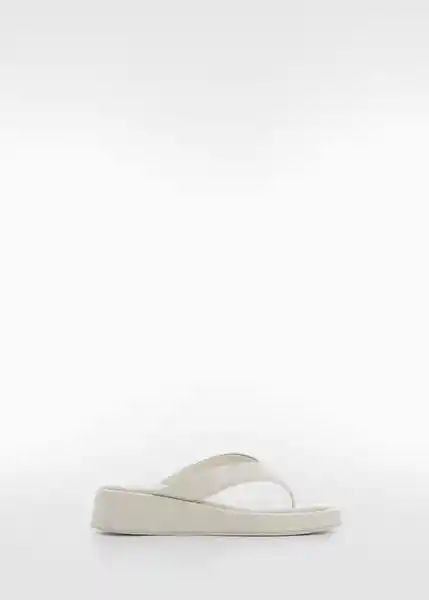 Sandalias Simi Crudo Talla 42 Mujer Mango