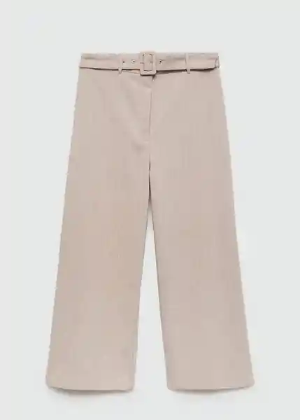 Pantalón Lapi-H Beige Talla L Mujer Mango