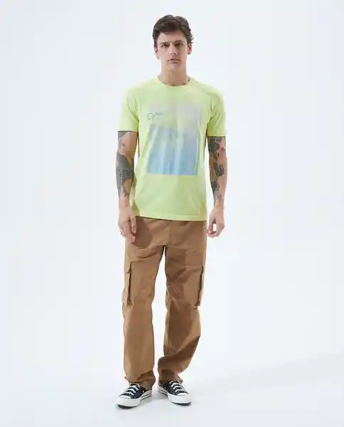 Camiseta Hombre Amarillo Talla XS 841F000 Americanino