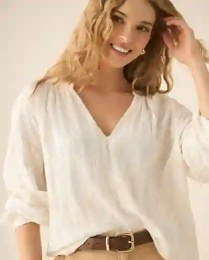 Camisa Blanco Celaje Claro Talla M 613G025 Esprit