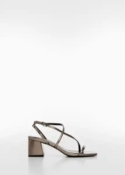 Sandalias Tayra Gunmetal Talla 35 Niña Mango