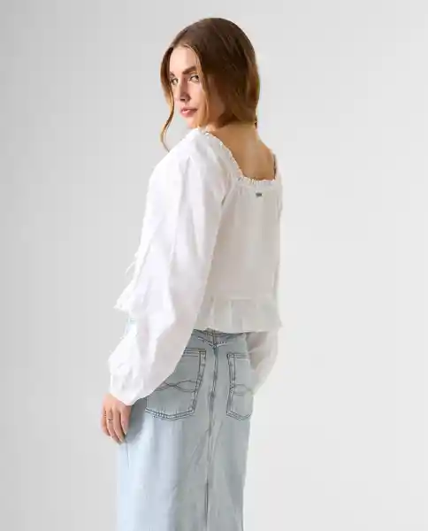 Camisa Mujer Blanco Talla L 612G009_BLA110601