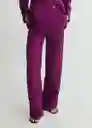 Pantalón Anna Fucsia Talla 36 Mujer Mango