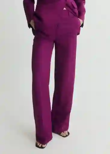Pantalón Anna Fucsia Talla 36 Mujer Mango