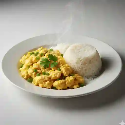 Huevos revueltos cremosos