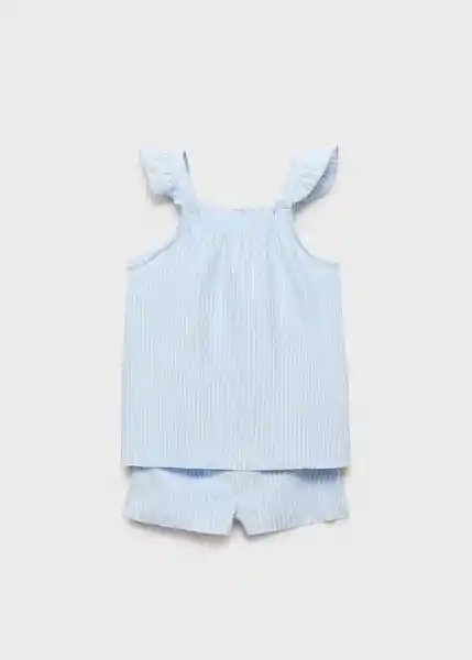 Pijama Tirante Zulib Celeste Talla 67 Niñas Mango