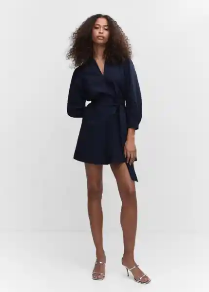 Vestido Pop-H Navy Talla XS Mujer Mango