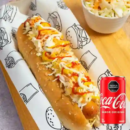 Combo Perro Criollo + Coca Cola Original 235 ml