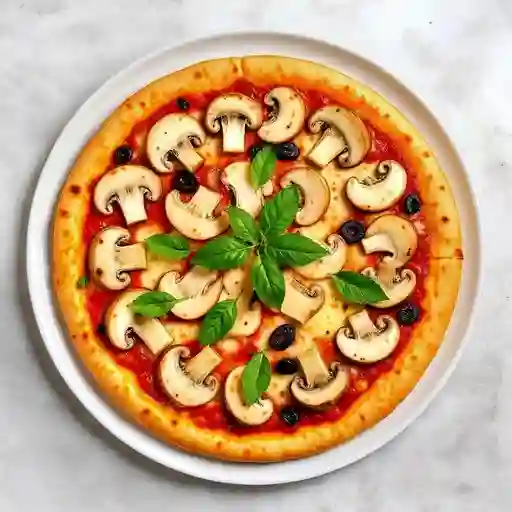 Pizza con champiñones