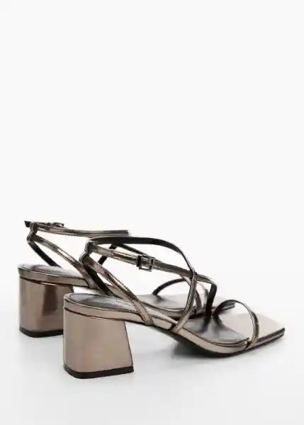 Sandalias Tayra Gunmetal Talla 35 Niña Mango