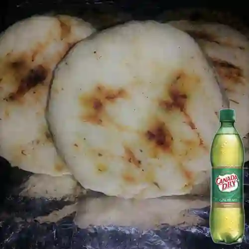 Combo Arepa Paisa + Canada Dry 400 ml