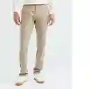 Pantalón Linen Hombre Caqui Medio Talla 28 Chevignon